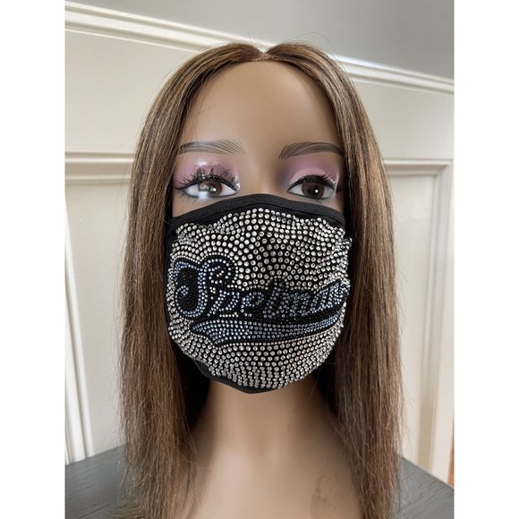 Spelman College Bling Rhinestone Face Mask - Picture 7 of 11